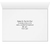 セントパトリックのボーイフレンドのための日， XOXOシャムロック (内部横(下))