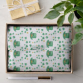 セントパトリックのラッキーレプラーヘン、コインとクローバー 薄葉紙 (ギフト)