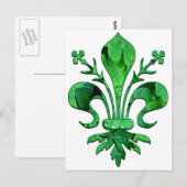 セントパトリックのラッキー（紋章の）フラ・ダ・リ ポストカード (正面/裏面)