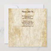 セントパトリックのレプレショーンチャイルドポットの金ゴールドスクエア 招待状 (裏面)