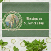 セントパトリックの司教Irish Blessing Religious キッチンタオル (折り畳み)