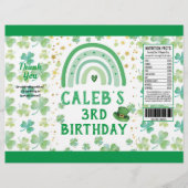 セントパトリックの子供の誕生日パーティーチップバッグラッパー チラシ (正面)