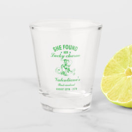 セントパトリックの幸運なチャームを持つ花嫁の最後の夜 ショットグラス