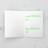 セントパトリックの愛 カード (内部)