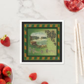 セントパトリックの挨拶ケルト結び目模様ナプキ縁どンス スタンダードカクテルナプキン (インサイチュ)