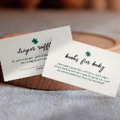 セントパトリックの日おむつラッフルベビーシャワー エンクロージャーカード