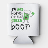 セントパトリックの日おもしろい文字グリーンビール 缶クーラー (正面)