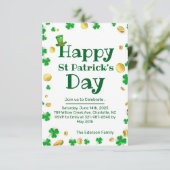 セントパトリックの日お祝い招待状 招待状 (スタンド正面)