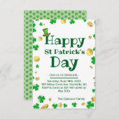 セントパトリックの日お祝い招待状 招待状 (正面/裏面)