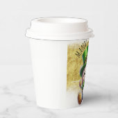 セントパトリックの日かわいいベアーグリーン金ゴールド 紙コップ (右)