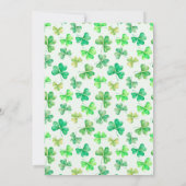 セントパトリックの日のお祝いパーティー 大人向けカクテル 招待状 (裏面)
