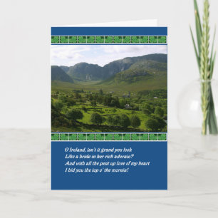 セントパトリックの日のアイルランドのアイルランドの天恵 カード