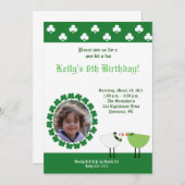 セントパトリックの日のアイルランドの鳥の*PHOTO*の招待 招待状 (正面/裏面)