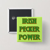 セントパトリックの日のアイルランド人ボタン 缶バッジ (正面&裏面)