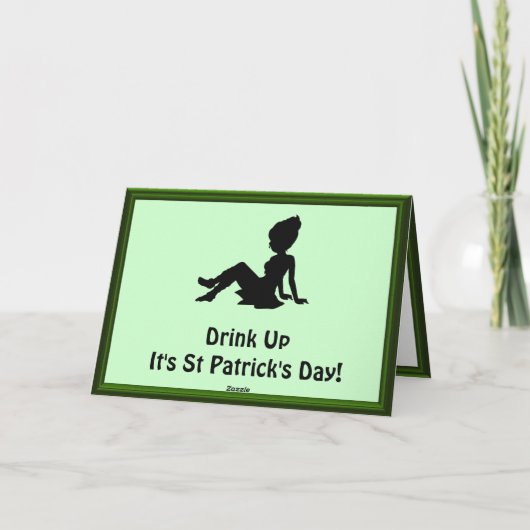 セントパトリックの日のアイルランド音楽に聞いて下さい カード (裏面)