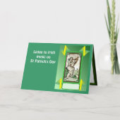 セントパトリックの日のアイルランド音楽に聞いて下さい カード (正面)