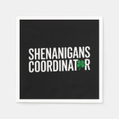 セントパトリックの日のイタズラ担当者 スタンダードカクテルナプキン (正面)