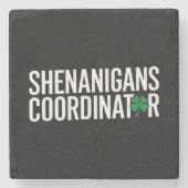 セントパトリックの日のイタズラ担当者 ストーンコースター (正面)