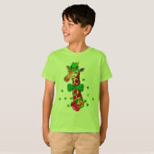 セントパトリックの日のキリン Tシャツ (正面フル)