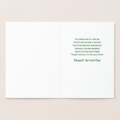 セントパトリックの日のクローバー 箔カード (内部)