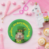 セントパトリックの日のグラウンドホッグパーティー動物 ペーパープレート (パーティー)