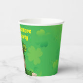 セントパトリックの日のグラウンドホッグパーティー動物 紙コップ (左)