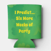 セントパトリックの日のグラウンドホッグパーティー動物 缶クーラー (裏面)