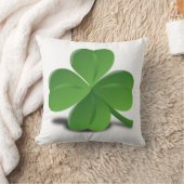 セントパトリックの日のシャムロックのクローバーの枕 クッション (ブランケット)
