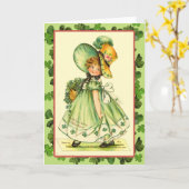 セントパトリックの日のシャムロックの女王カード カード (黄色い花)