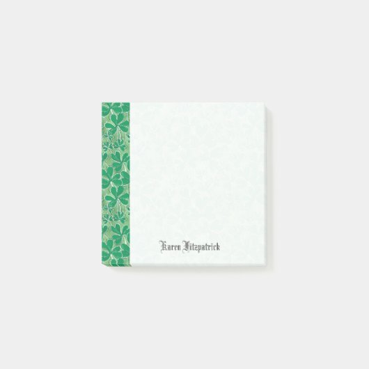 セントパトリックの日のシャムロックは一流3x3を加えます ポストイット (正面)