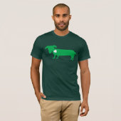 セントパトリックの日のダックスフント Tシャツ (正面フル)