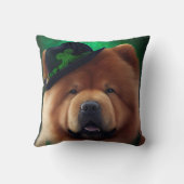 セントパトリックの日のドレスのチュウ犬 クッション (裏面)