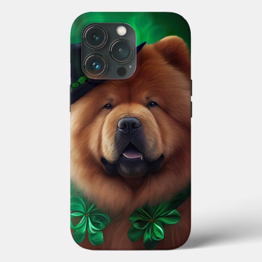 セントパトリックの日のドレスのチュウ犬 Case-Mate iPhoneケース (裏面)