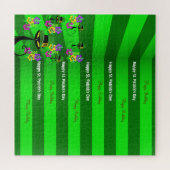 セントパトリックの日のハッピーバースデージグソーパズル猫 ジグソーパズル (横)