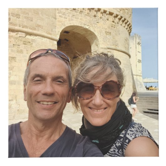 セントパトリックの日のハートフレーム4枚の写真 フォトキューブ (正面)