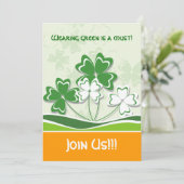 セントパトリックの日のパーティの招待状 招待状 (スタンド正面)