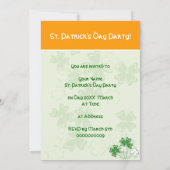 セントパトリックの日のパーティの招待状 招待状 (裏面)