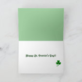 セントパトリックの日のボストンテリア2 カード (内部)