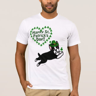セントパトリックの日のボストンテリア Tシャツ
