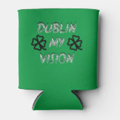 セントパトリックの日のユーモアおもしろいグリーン 缶クーラー (正面)