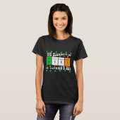 セントパトリックの日のラッキーの周期表の面白い要素 Tシャツ (正面フル)