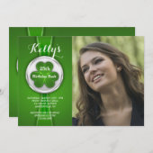 セントパトリックの日のリボンの写真の招待状 招待状 (正面/裏面)