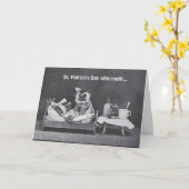 セントパトリックの日の余波 カード (黄色い花)