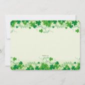 セントパトリックの日の写真招待状 招待状 (裏面)