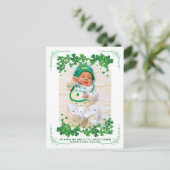 セントパトリックの日の写真誕生 案内ポストカード (スタンド正面)