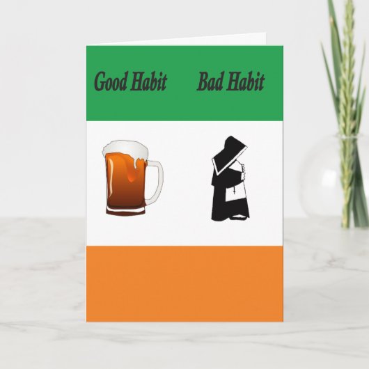 セントパトリックの日の勇気付けられる カード (正面)