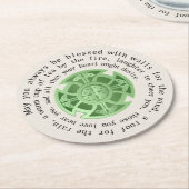 セントパトリックの日の天恵 ラウンドペーパーコースター (アングル)