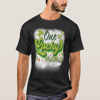 セントパトリックの日の女性ワンラッキーママ Tシャツ