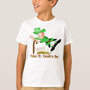 セントパトリックの日の小妖精の金ゴールド Tシャツ