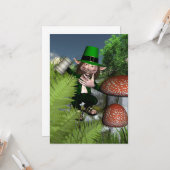 セントパトリックの日の小妖精 カード (正面/裏面インサイチュ)